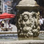 Fountain in Praza do Ferro